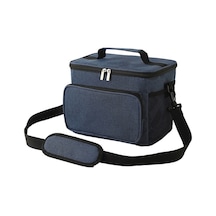 Cbtx 10l Oxford Kumaş Termal Yalıtımlı Su Geçirmez Seyahat Öğle Yemeği Çantası Omuz Askılı Piknik Soğutucu Tote - Lacivert