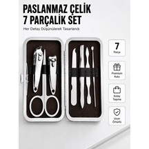 Paslanmaz Çelik Kişisel Bakım Seti 7 Parça 78234776