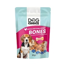 Dog Choice Kalsiyumlu Tavuk Çubuk Sarma Kemik Köpek Ödül Maması 80g