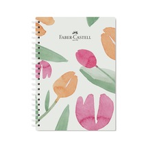 Karton Kapak,flowers Defter,100 Y,kareli,80 Gr Kağıt,spiral,1 Adet Karma Renk Gönderilir