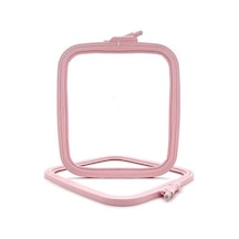 Pembe Orta No:3 Plastik Kare Nakış Kasnağı, Çapraz Dikiş Çemberleri, Zımba İğne Halkası, Kendin Yap El İşi Dikiş, Abs Plastik Nakış Çemberleri