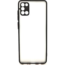 Nettech Samsung Galaxy A21s Uyumlu Kontrast Renkli Tuş Seri Arka Koruma Kılıf - Pembe Pembe
