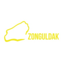Zonguldak Harita Araba Sticker 17x17 Cm Sarı