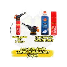 Gold Orıon Or-509c Profesyonel Pürmüz Çakmak - Normal Çakmak Gaz Altın