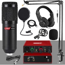 Stüdyo Ekipmanları Style Paket-2 Bm800 Mikrofon Ses Kartı Stüdyo