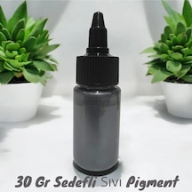Epoksi Bazlı Gri Parlak Sıvı Sedefli Pigment 30 Gr Hobi,sanat,ahşap,magnet