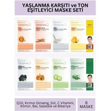 Dermal Ve Ton Eşitleyici Kolajen Maske Seti 23gr X 8adet