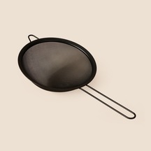 Paslanmaz Çelik Süzgeç - Siyah - 22 Cm Çok Renkli