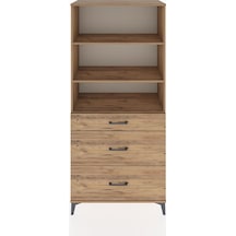 Hyperion Dolap 3 Raflı 3 Çekmeceli 88x44x195 Çam-çam Çam