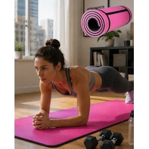10 Mm Yoga Spor Matı Çift Taraflı Kullanım Kaymaz Doku Esnek Dayanıklı Fitness Minderi Çok Renkli