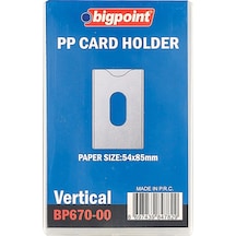 Bigpoint Kimlik, Ehliyet Kabı Yumuşak Pp Şeffaf 86x54mm X 10 Adet