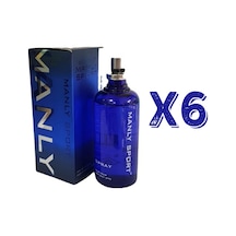 Manly Sport EDC 125 ML Erkek Parfüm 6 Adet