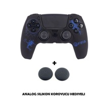Ps5 Dualsense Futbol Takımı Temalı Koruyucu Silikon Kılıf + Analog Silikon Koruyucu Fiffa Mavi Ps5 Dualsense Futbol Takımı Temalı Koruyucu Silikon Kılıf + Analog Silikon Koruyucu Fiffa Mavi