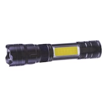 Hubrendy Kargo Ps-354 Şarjlı El Feneri Zoomlu, Yan Cob Aydınlatmalı Kırmızı İkaz Işıklı Ve Mıknatısl