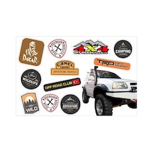 Off Road Temalı Sticker 9 Parça Çıkartma Seti 1