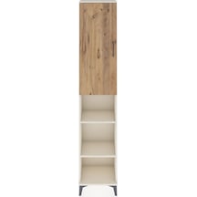 Arges Dolap 4 Raflı Tek Kapaklı Tek Askılı 44x30x221 Aytaşı-çam Aytaşı