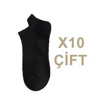 Bgk Unisex Spor Patik Siyah 10'lu Siyah