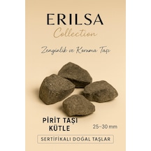 Sertifikalı Ham İşlenmemiş Pirit Taşı Kütle 25 30 Mm Zenginlik