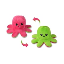 Mood Değiştiren Ahtapot Yastık Çift Yüzlü Ahtapot Peluş 20 Cm - Uyku Ve Oyun Arkadaşı Peluş Oyuncak Çok Renkli