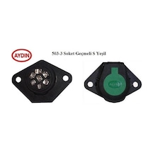 AYDIN TIR DORSE ELEKTRİK SOKETİ (RÖMORK FİŞİ) (7'Lİ DİŞİ FİŞLİ) (PLS YEŞİL) (S TİPİ)
