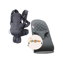 Babybjörn 2'li Set Oyuncaklı Bliss Ana Kucağı Woven & Kanguru Move Mesh Anthracite
