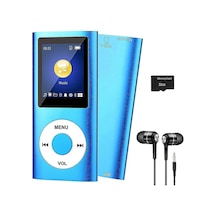 Metal Mp3 Çalar Dijital Ekranlı Mp4 Player Fm Radyo + 32gb Hafıza Kartı
