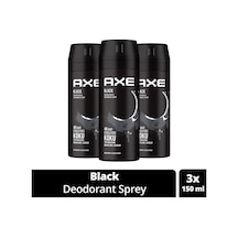 Erkek Deodorant & Bodyspray Black 48 Saat Etkileyici Koku Vücut Spreyi 150 Ml X3 Adet