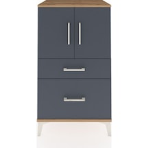 Hyperion Komodin 2 Raflı 2 Çekmeceli 2 Kapaklı 60x44x106 Çam-antrasit Atlas Çam Hyperion Komodin 2 Raflı 2 Çekmeceli 2 Kapaklı 60x44x106 Çam-antrasit Atlas Çam