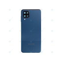 Samsung Uyumlu A12 Kasa Kapak + Yan Tuşlar Sm-a125f Lens Hariç - Mavi