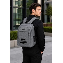 Sr-012 Unisex Çok Gözlü Geniş Hacimli Ortopedik Sırt Destekli Lise Ortaokul İlkokul Okul Çantası , Günlük Sırt Çan Gri