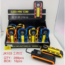 POWERMASTER JK103 4 WATT COB LED ÇOK FONKSİYONLU ÇALIŞMA LAMBASI Siyah