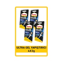 Pattex Ultra Gel Süper Japon Yapıştırıcısı 3g, 4'lü Paket