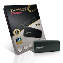 Twinmos PSSD2TBMEDB 2 TB 2.5" USB 3.2 Taşınabilir Disk Koyu Gri