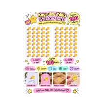 108 Li Kuyruklu Yıldız Sticker Seti 2 Li Ekonomik Set Öğrenci Ödül Ve Motivasyon Stickerı Çok Renkli