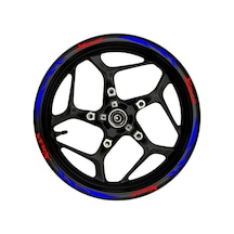 Xmax Kırmızı Yazılı Mavi Reflektif Pençe Şeritli-262