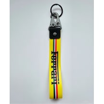 Bez Oto-moto Kumaş Anahtarlık Kaliteli Aksesuar 19cm Cift Taraflı Baskı