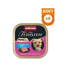 Animonda Vom Feinsten Kümes Hayvanlı Ve Somonlu Mini Irk Yetişkin Köpek Konservesi 6 Adet 100 Gr