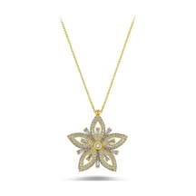 Çiçek Model Zirkon Taşlı Hayalet Kolye (498564539)