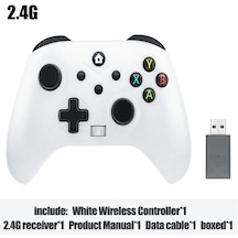 2.4g Beyaz-kablosuz Wifi/2.4g/kablolu Oyun Denetleyicisi Xbox One/xbox Serisi/pc Video Oyunu Kontrolü Titreşim Joystick Oyun Aksesuarları