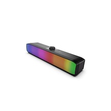 Lumatone 6w Full Rgb Işıklandırmalı Kompakt Tasarım Tak-çalıştır Gaming & Müzik Soundbar