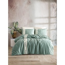 Primacasa Çift Kişilik Nakışlı Nevresim Takımı Daisy Mint