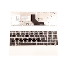 HP Uyumlu Probook 6565B 6570B Notebook Klavye Gümüş Çerçeve