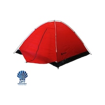Dft 3 Kişi Tek Kat Kırmızı Çadır 220x200+70x130cm Kırmızı