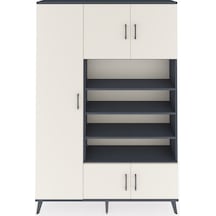 Arges Dolap 10 Raflı 5 Kapaklı 132x30x195 Antrasit-aytaşı/ant... Antrasit