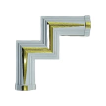 Decogold Saray Tavan Motif M Köşe 4 Cm Dgm-110 Beyaz Altın