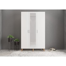 Açelya Portmanto Vestiyer Çam Beyaz - M4 105cm Montaj Dahil