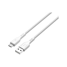 Lexroo Knıt 2a Çıkış, Usb-a To Type-c Şarj Ve Data Aktarım Kablosu, Örgü Tasarım, 1 Metre, Beyaz Standart