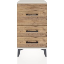 Arges Komodin 3 Çekmeceli 44x30x80 Aytaşı-çam Aytaşı