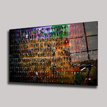 Rengarenk Anahtar Koleksiyonu Yatay - Cam Tablo - Deg0327 80 X 125 Cm