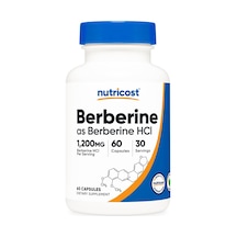 Nutricost Berberine Hcl 1200mg , 60 Vegetarian Capsules Weight Ma